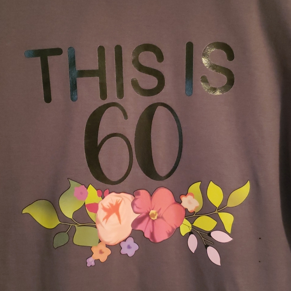 "This is 60" new tee, never worn - Picture 1 of 3